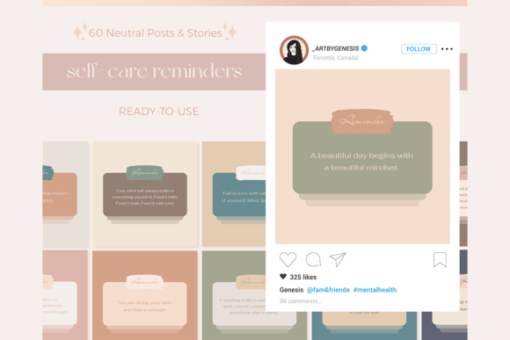 Self-Care Reminder Social Media Template